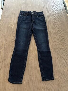 PAIGE Hoxton Ankle Dark Blue Skinny Jeans